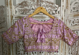 Hand embroidered onion pink Lehnga set
