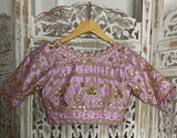 Hand embroidered onion pink Lehnga set