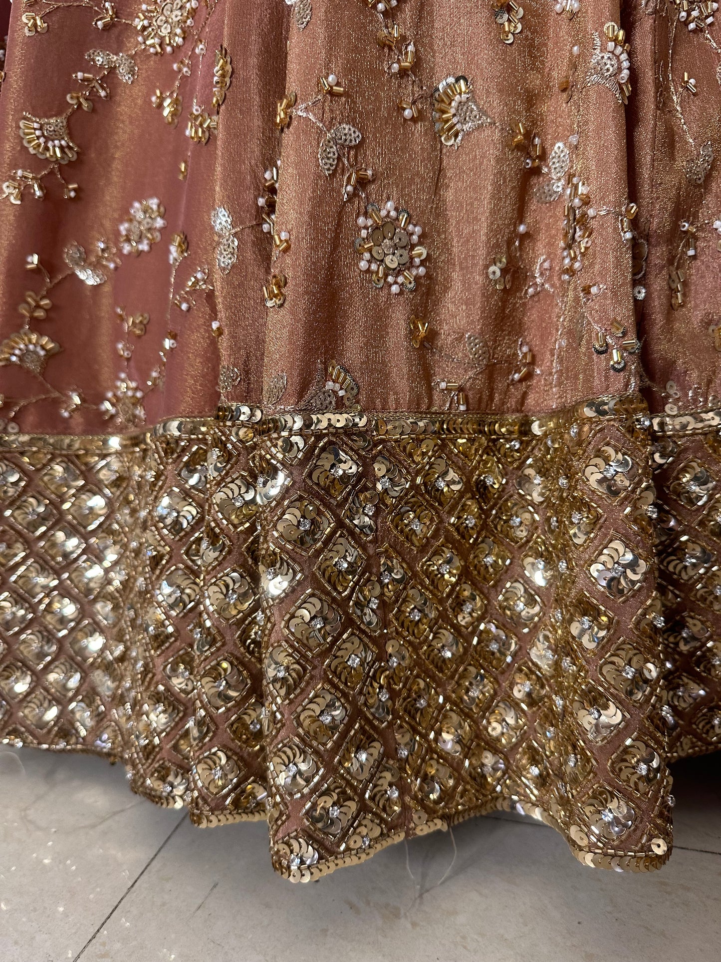 Zarreen tissue lehenga set