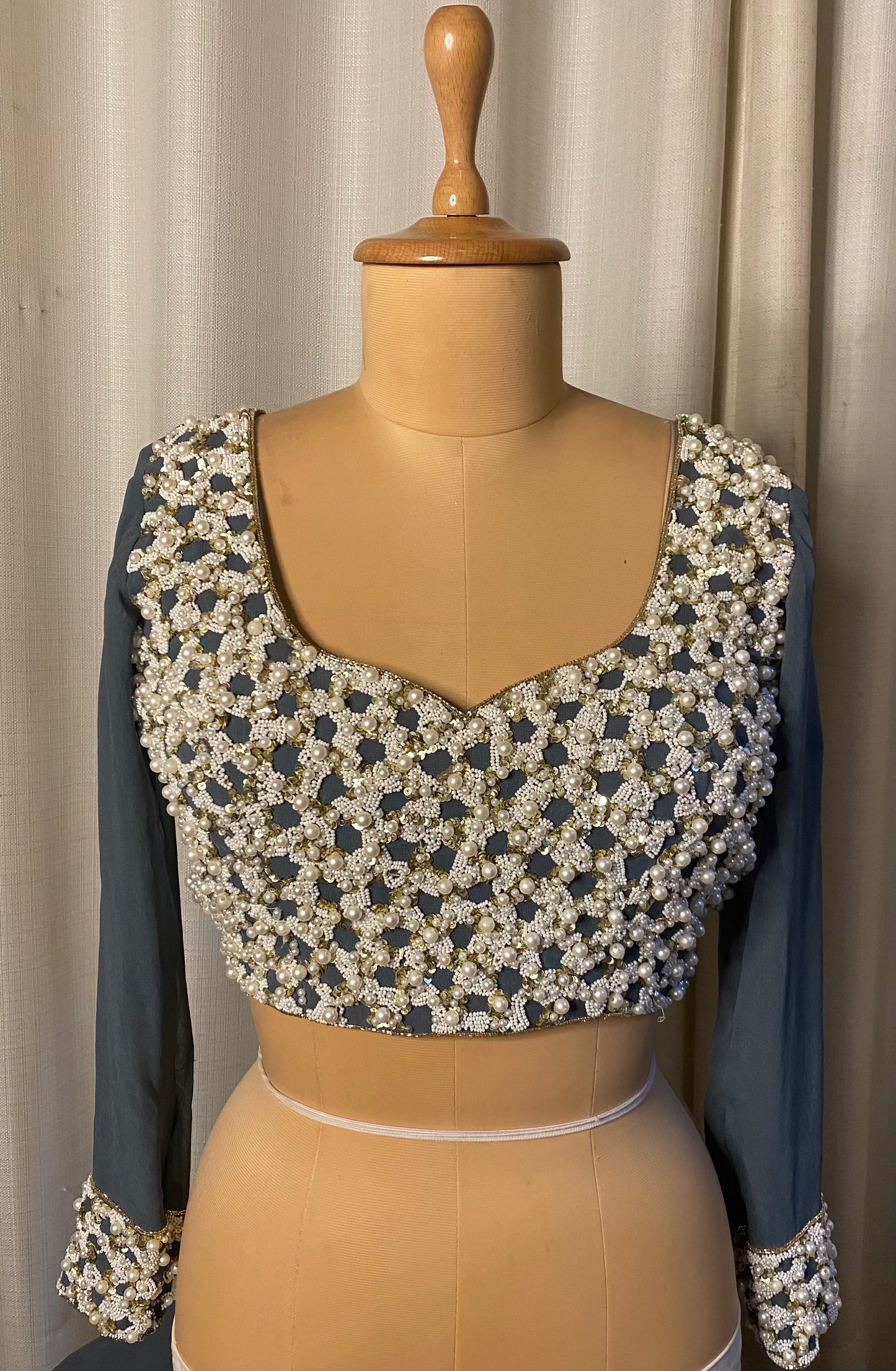 Pearl Handwork blouse