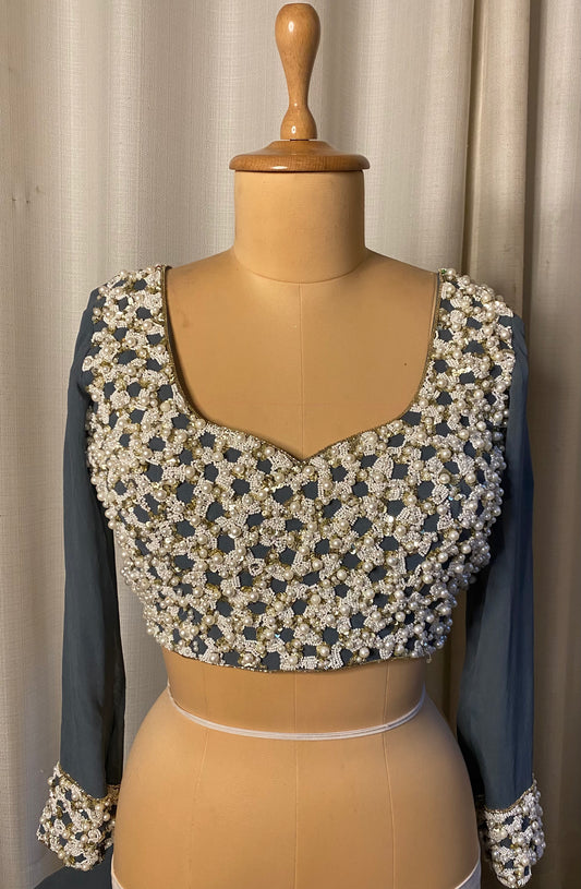 Pearl Handwork blouse
