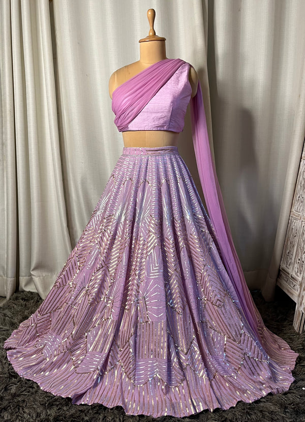 Lavendar Lehnga set