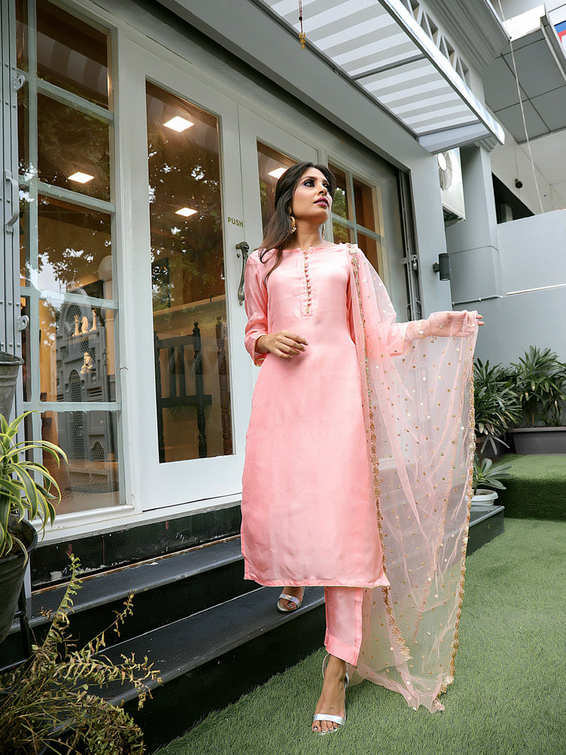 Powder Pink Suit Set